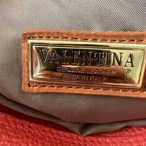 Valentina multi strap leather handbag - Orange